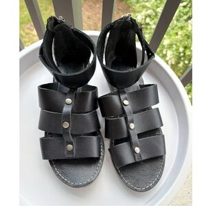 Madewell Black Gladiator Sandals
